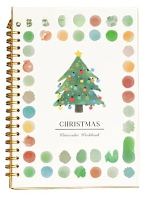 14 Stück Aquarell-Malbuch, Malbuch für Anfänger, 1 Buch + 12 Aquarellfarben Set, Kreatives Mal-Set für Freizeit & Gestaltung
