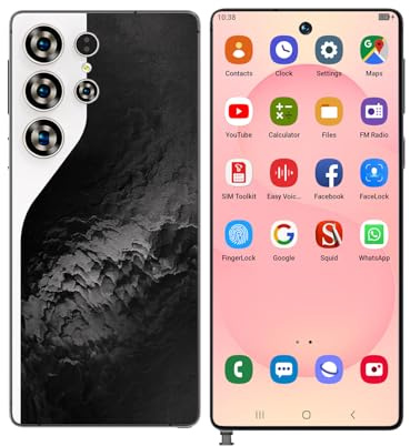 Smartphone S26 Ultra, 16Go Et 1To, Batterie 8000 MAh, Android 14, Appareil Photo Étanche 72Mpx 108Mpx, Téléphone Portable D'extérieur 7,3 Pouces Débloqué, 5G Emplacement 3 Cartes,Black-7.3 Inch