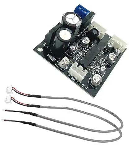 TA7668 Shielded Wire Phonograph Sound Upgrade for Tape Drive Deck Head Preamp Preamp Board Electronic Components Accessories