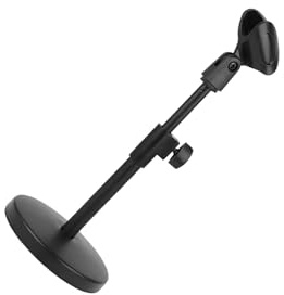 yuwqqoajv Supporto per microfono regolabile da tavolo con clip, progettato per streaming, registrazione, podcasting ed eventi dal Per vivo. Supporto per