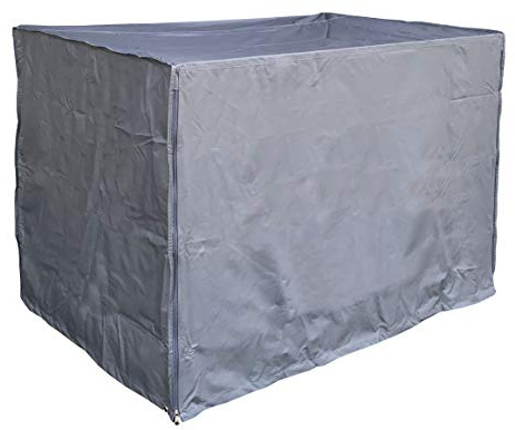 QUICK STAR 5X Gitterbox Abdeckung 125x85x87cm Grau Schutzhülle Abdeckplane