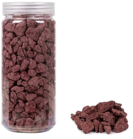 HEKU 30336-15 : Galets décoratifs Bordeaux, 750 g, dans Une boîte refermable.