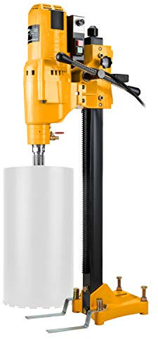 WABROTECH® WT255E Kernbohrgerät ⌀12–255 mm - Diamant Kernbohrmaschine an Kernbohrständer 580 U/min - Kernbohreinheit 3950 W mit PRCD-Schutzschalter für Nass und Trockenbohrungen - Diamantbohrmaschine