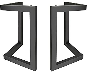Fimghsoo Tischkufen Industriedesign 45cm Tischgestell Metall Tischbeine scandic Tischbeine Möbelfüße, 2 Stück