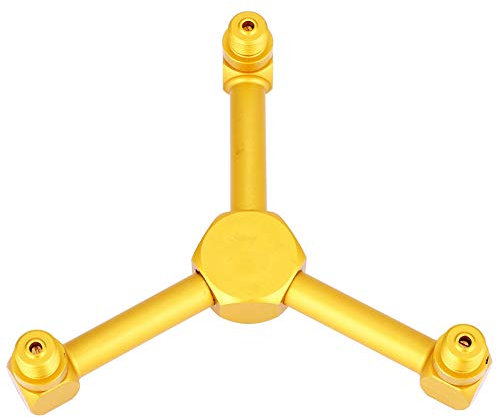 Alvinlite Gaslaternen-Splitter, 3-in-1-Aluminiumlegierung, Outdoor-Campingkocher, Gasflaschen-Adapter, Gold-Typ