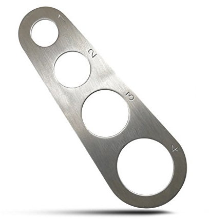 Edelstahl Spaghettimaß Pasta Maßnahme (Silber)