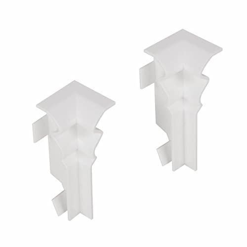 PROVISTON | Kunststoff Innenecke | 58 x 16 mm | weiß | 2 Stück im Set | Hamburger Profil