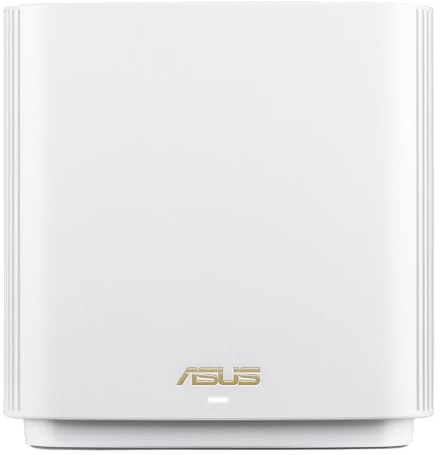 ASUS ZenWiFi XT9 AX7800 Système WiFi Mesh Tri-Band WiFi6 (1 pièce), 802.11ax, jusqu'à 2850 m² et 4+ chambres, AiMesh, sécurité Internet gratuite à vie, contrôle parental, port WAN 2.5G, UNII 4, blanc