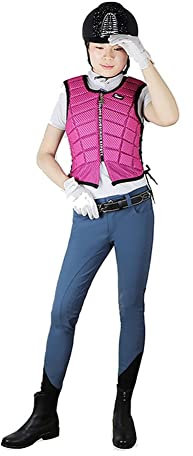 Generic Reitweste, Reitweste, Sicherheitsweste für Reittraining, Schutzweste für Erwachsene, Männer, Frauen, Kinder, Kinder (Rosa XXL)