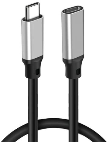 jj-shop24 USB-C 3.2 Verlängerung Kabel C-Stecker C-Buchse Type-C Kabel Schnell Laden Kurz USB Typ C 0.2m 20 cm