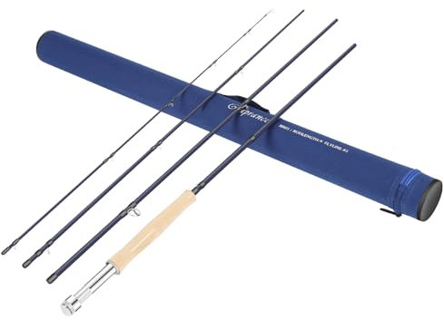 Leichte 4 W Fliegenfischrute mittelschnelle Aktion IM8 Carbon Blank mit Rutenrohr – ideal für Forellen- und Lachsreisen