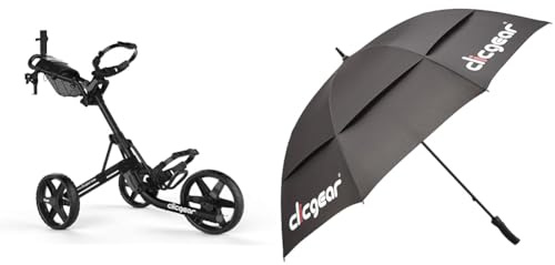 Clicgear Unisex 4.0 4 0 Trolley Black, Black, One Size UK Umbrella - Black