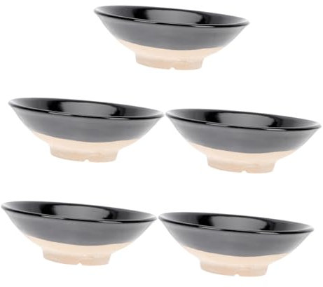 Cabilock 5 Pezzi Di Ciotole Vintage in Terracotta Contenitori Per Alimenti Condimenti Zuppe Contenitori Decorativi Per La Casa