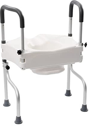 Toilet Frame for Disabled and Elderly,Toilet Seat Raiser,Safety Frames, Toilet Safety Frames with Arms, Disabled Toilet Support Seat,52×33×56cm