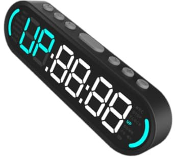 JISADER mit Intervall Timer Kompatible Kleine Uhr für Fitness Im Wohnheim Im Freien