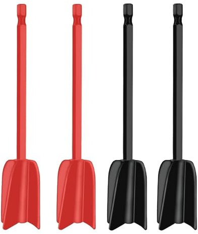 Mixer Attachments 4-Pack - Durable and Efficient Mixing Blades for Paint, and Other Liquids – Universal Fit for Electric Drills, Easy to Clean and Reusable