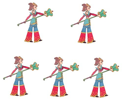 Alasum 5stücke Schattenpuppen Für Traditionelles Chinesisches Schattenspielzeug Für Kreative Aufführungen Und Frühkindliche Populärer Charaktere Reise