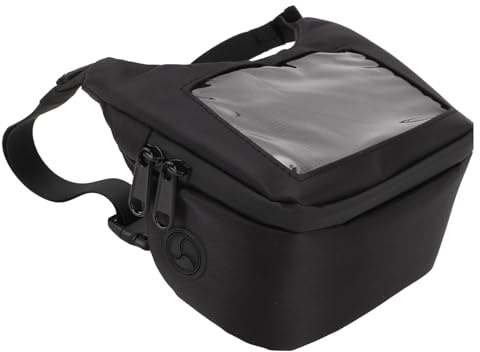 Kuuleyn Motorradtasche, Motorrad-Lenkertasche, Motorrad-Lenkertasche, wasserdicht, Touchscreen-Bedienung, Schwarz, universeller Ersatz für Vespa Gts Lx Lxv Sprint
