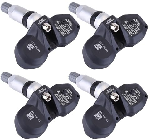 4 stycken RDKS-sensorer 7PP907275F däcktryckssensor, TPMS kompatibel med Porsche 991.1 997 981 TPMS 433MHz däcktryckssensor kompatibel med Audi A4 A6 A8 Q7 R8 RS4 RS6 däcktryckskontrollsystem sensorer