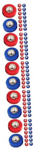 TOYANDONA 5 Series Camarón Suministros para El Juego De Tejo Rodillo De Mini Bolas Mini Bolas Correderas De Cuentas Correderas Accesorios Cuentas De Tejo Acero 20 Piezas X 5