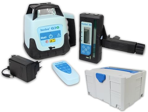 Rotationslaser hedue Q3G im systainer mit Empfänger E4