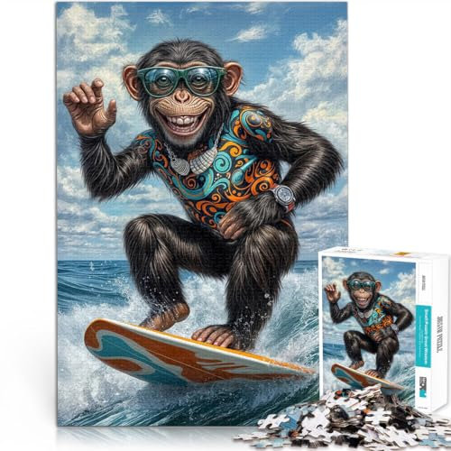 Entspannungsspiele Surf's Up Monkey 2000-teilige Puzzles für Erwachsene 70x100cm Angebot als Geschenk für die ganze Familie ab 14 Jahren