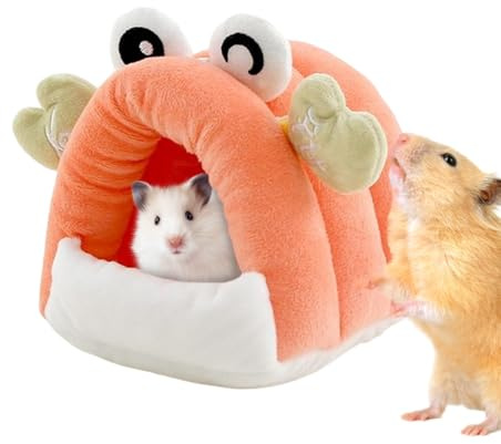 Generisch Hamsterhaus, Unterschlupf Nagerhaus Kleintierheim, Krebsförmiges Häuschen Für Hamster, Mäuse, Kaninchen & Chinchillas In Tierzimmer & Spielbereichen