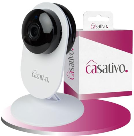 Casativo 2er Set Hochauflösende Full-HD-IP-Überwachungskamera mit Nachtsicht - Bewegungserkennung & Zwei-Wege-Audio, Überwachung für Ihr Zuhause & Büro (2)