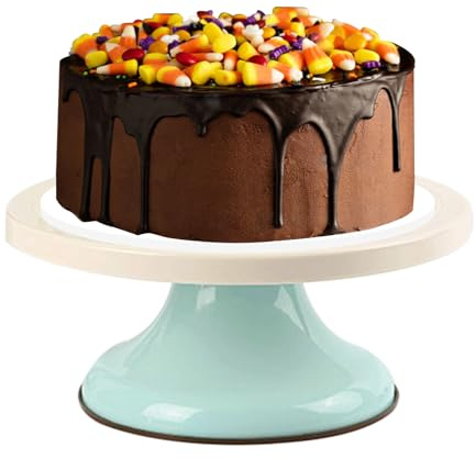 Piatto girevole per decorare torte, 25,4 cm, base girevole per cupcake e dessert, per servire torte, per tavolo da pranzo, feste, bambini, panetteria, cucina, adulti, matrimoni, compleanni
