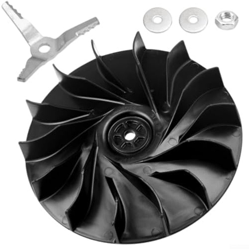Impeller Fan, 5-Piece Set for Leaf Blower and Vacuum Shredder Replacement with 167mm Diameter Efficient Airflow for Garden Yard Use