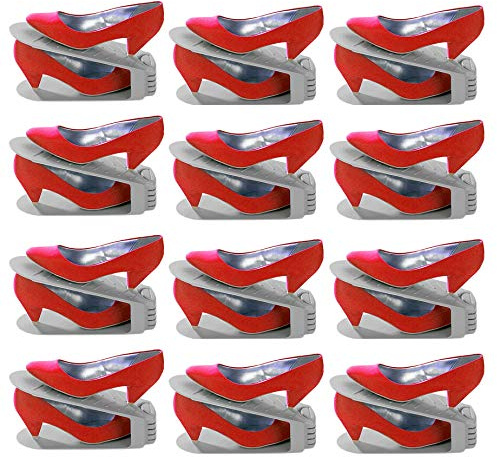 WENKO SCHUHHALTER SCHUHSTAPLER SCHUHREGAL SCHUHSCHRANK - 12 Stück
