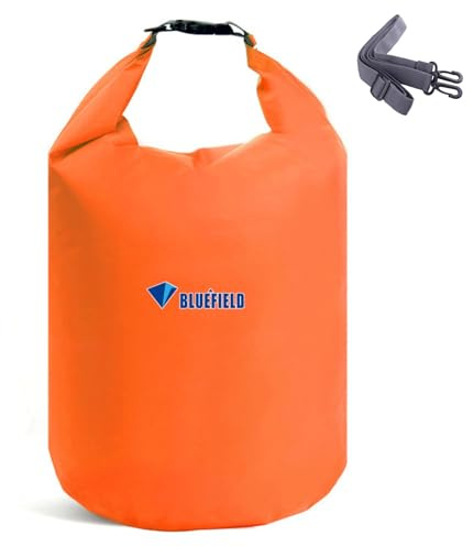 TRIWONDER Dry Bag – wasserdichte Tasche mit Rollverschluss 4L 10L 20L 40L, Ultraleicht & Robust, Beutel für Bootstouren, Angeln, Camping und Strandurlaub (Orange, 10L)