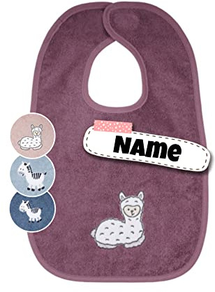 Stickling Baby Lätzchen mit Klettverschluss | bestickt mit Namen | Riesen Lätzchen | Baby Latz | personalisiert | Spucktücher Baby | Baby Erstausstattung
