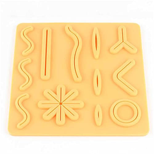 Skin Suture Modell Medizinische Wissenschaft Unterricht Injektion Naht Entfernung Grundfähigkeiten Praxis Silikon Hautmodell für Pflege Schule Naht Training