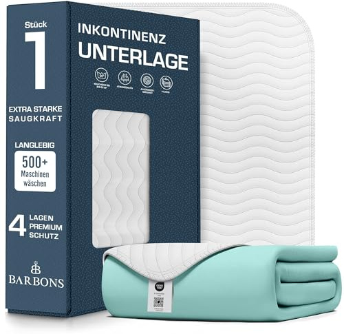 Barbons Protege Matelas Alese Impermeable 90x160 cm Couvre Matelas Oeko-TEX Lavable de Lit Bébé Enfants Adultes Respirant Absorbant Drap housse Protection pour Incontinence Liquide Sang Sueur 90 x 160