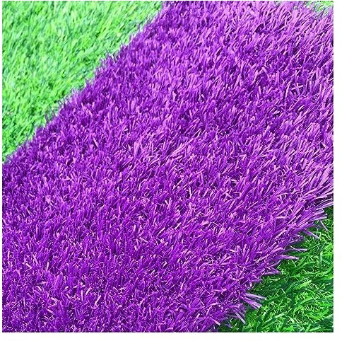 XILYZMO Gazon Synthétique, Réaliste Synthétique Animal De Compagnie Tapis De Pelouse, 0,98 Pouce Jardin Rouleau De Pelouse, Auto-videur Faux Faux Tapis d'herbe (Couleur : Mauve, Taille : 47x157in)