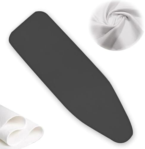 WINARA Copri ASSE da Stiro for Max 122x38cm Assi da Stiro, Copertura di Ricambio, Panno Protettivo for ASSE da Stiro Imbottito Extra Spesso (Color : Black, Size : 48x15in(122x38cm))