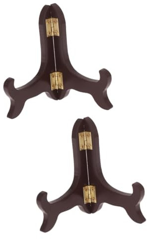 Ciieeo 2pcs Elegant Display Stand for Tea Cakes and Plates Curved Design Plate Holder Artwork and Photos for Home and Shop Decor Fits Items