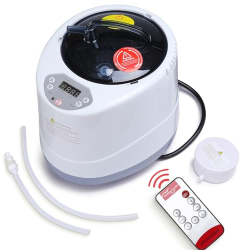 Vapore per sauna, 3 litri, generatore di vapore per sauna, generatore di vapore certificato FCC 3L e 1200W con telecomando, 1-9 marce di controllo della temperatura