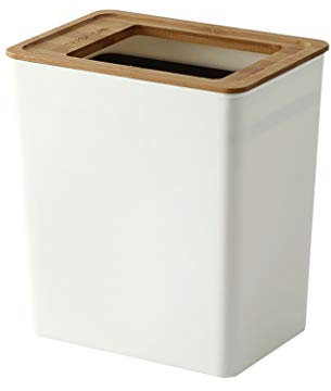 Corbeille à papier Corbeille Carrée Blanche Modern Minimaliste Poubelle Le Bureau De Bureau Est Adapté À De Nombreuses Occasions, La Corbeille Peut Avoir Une Grande Capacité Et Une Petite Zone. Bacs à