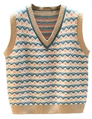 Sleeveless Waistcoat Vest Women Slim Vintage Sweater Vest Short Knitted Vest