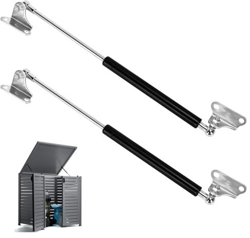 2 Piezas Amortiguadores de Gas, 38cm/300N Amortiguador para Cocina y Muebles, Pistones a Gas Amortiguador Puerta Cocina, Gato Neumático para Muebles, Brazo Amortiguador