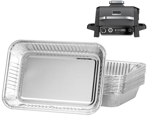 WEBROIL Rivestimento per griglia antigoccia per Ninja OG700, OG850, OG701, OG952, OG751, Accessori per affumicatori a Legna, in Alluminio, USA e Getta, compatibili con Barbecue a Gas Weber