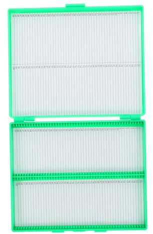 BUGUUYO Mikroskop Objektträger Aufbewahrungsbox Für Gläser Transparente Box Mit Robustem Design Für Labor Und Schulbedarf Effiziente Lagerung Und Klare Sichtbarkeit