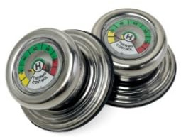 Lot de 3 poignées de couvercle de casserole avec thermomètre - Poignée de rechange avec thermomètre AMC - Poignée de rechange universelle - Pour casseroles et poêles