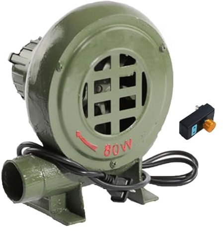 220V Soffiatore Elettrico Per Forgia Da Fabbro A Velocità Variabile, Soffiatore Per Barbecue Elettrico Con Governatore, Per Campeggio/Picnic/Attività All'aperto Out Ventilatore Per Barbecue(250W)