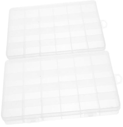 GANAZONO 2stücke Aufbewahrungsbox Für Angeln Und Bastelbedarf wasserdichte Organizer-Box Mit Fächern Für Köder Schmuck Und Kleinteile Tragbare Und Kompakte Aufbewahrungslösung