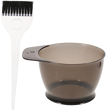 Ipetboom 2piezas Kit De Teñido Profesional Para Salón Cuenco y Pincel Para Tinte De Cabello Accesorios Reutilizables De Plástico Duro Para Teñir Pelo Sin Manchas Herramienta Para Diy Peluqu