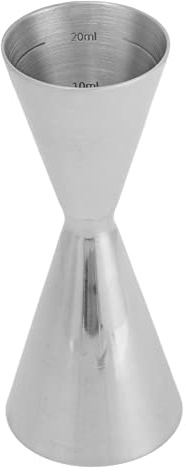 Baxnore Jigger en acier inoxydable 304, double tasse à mesurer, outil de barman professionnel, équipement de mélange de cocktails de style japonais pour bar à domicile et usage com (30 à 45 ml)