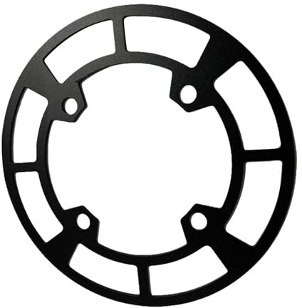 wisoolkic Hochwertiger Kettenschutz aus Aluminiumlegierung für Mountainbikes, Kurbelschutzplatte, 104 BCD Kettenblattschutz, 104 BCD Kettenblattschutzabdeckung